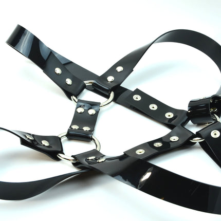 FH101VN BULLDOG HARNESS PVC VINYL  LEATHER