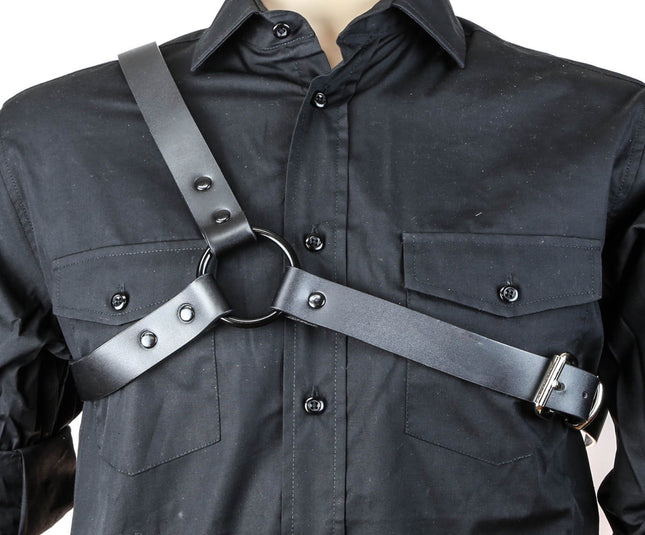 FH102 THREE STRAP BULLDOG HARNESS  LEATHER