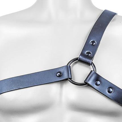 FH102 THREE STRAP BULLDOG HARNESS  LEATHER