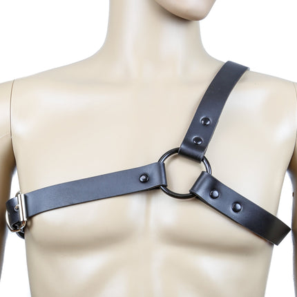 FH102 THREE STRAP BULLDOG HARNESS  LEATHER