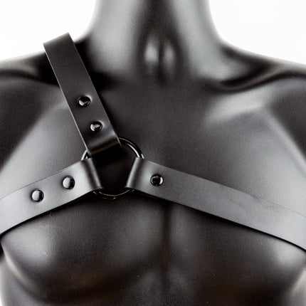 FH102 THREE STRAP BULLDOG HARNESS  LEATHER