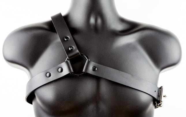 FH102 THREE STRAP BULLDOG HARNESS  LEATHER