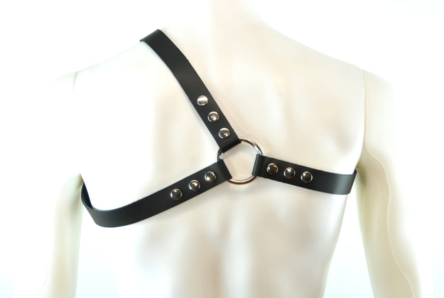 FH102L  THREE STRAP BULLDOG HARNESS  LEATHER
