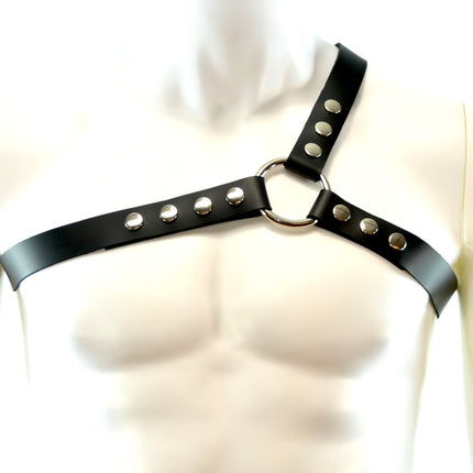 FH102L  THREE STRAP BULLDOG HARNESS  LEATHER
