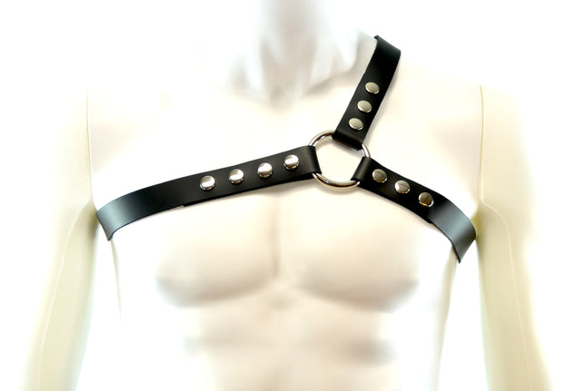 FH102L  THREE STRAP BULLDOG HARNESS  LEATHER