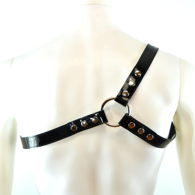 FH102P THREE STRAP BULLDOG HARNESS  LEATHER