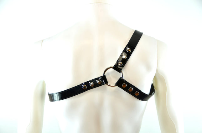 FH102P THREE STRAP BULLDOG HARNESS  LEATHER