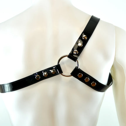 FH102P THREE STRAP BULLDOG HARNESS  LEATHER