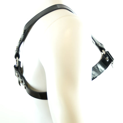 FH102P THREE STRAP BULLDOG HARNESS  LEATHER