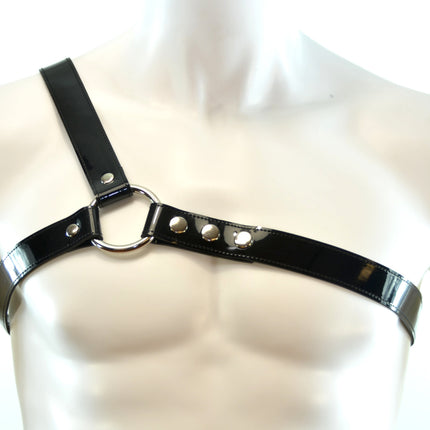 FH102P THREE STRAP BULLDOG HARNESS  LEATHER