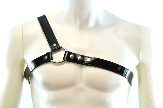 FH102P THREE STRAP BULLDOG HARNESS  LEATHER