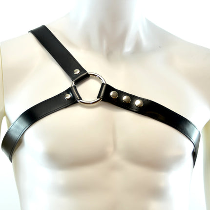 FH102VG THREE STRAP BULLDOG HARNESS  LEATHER