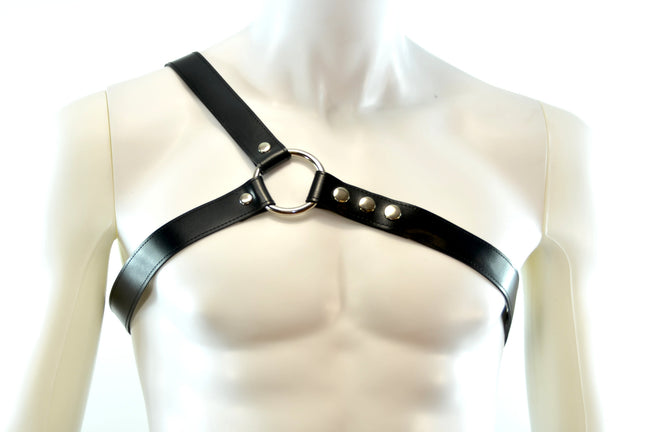 FH102VG THREE STRAP BULLDOG HARNESS  LEATHER
