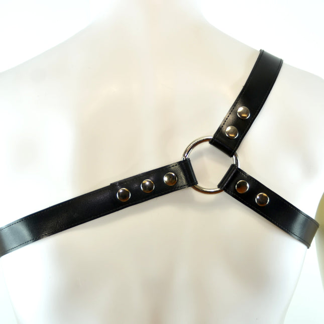 FH102VG THREE STRAP BULLDOG HARNESS  LEATHER