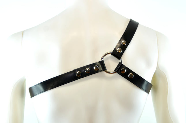 FH102VG THREE STRAP BULLDOG HARNESS  LEATHER