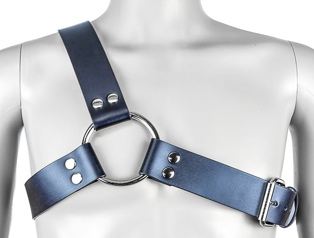 FH103L 1 3/4" 3 STRAP HARNESS WITH SILVER OR