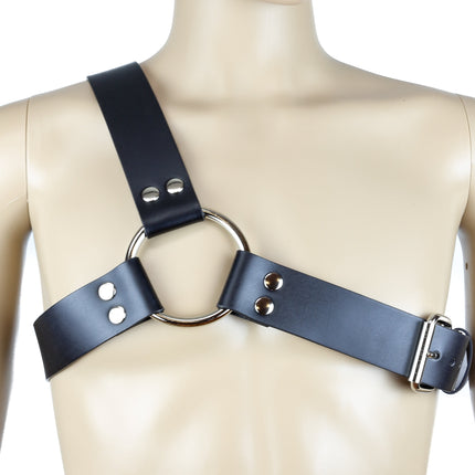 FH103L 1 3/4" 3 STRAP HARNESS WITH SILVER OR