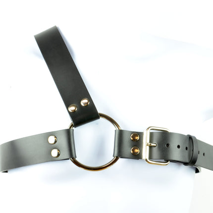 FH103L 1 3/4" 3 STRAP HARNESS WITH SILVER OR
