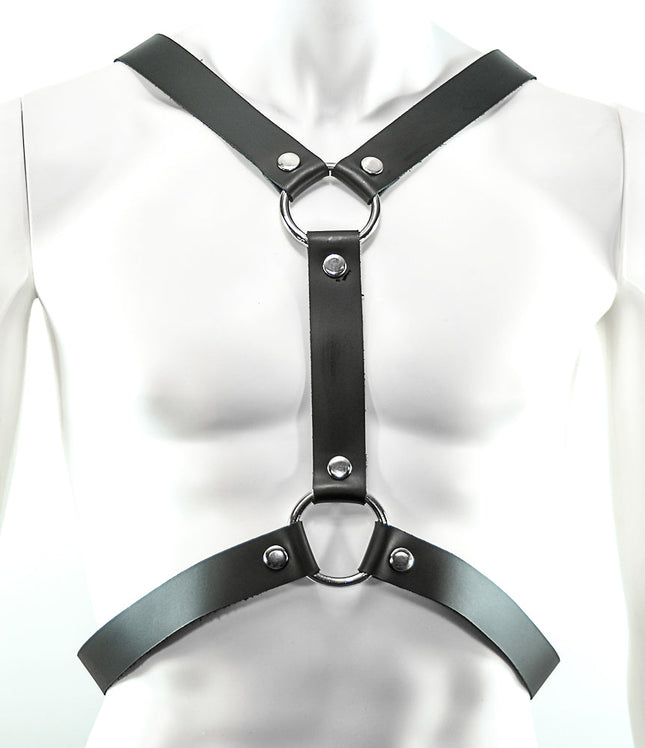 FH104L VERTICAL 1 1/4" WIDE HARNESS WITH SILVER OR