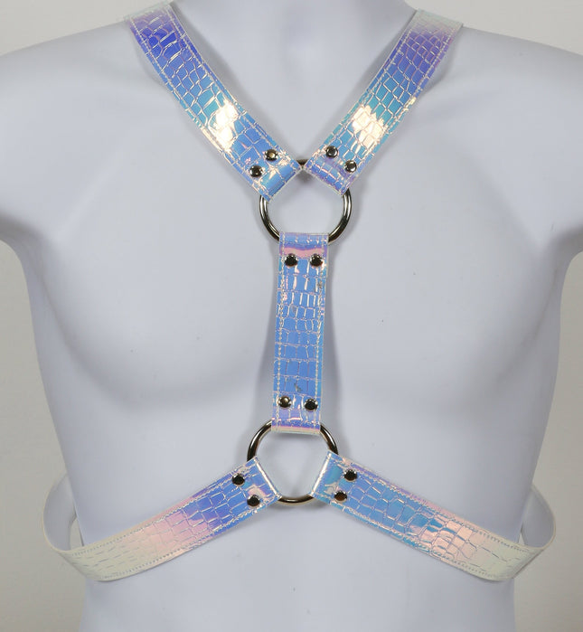 FH104RN VERTICAL 1 1/4" WIDE HARNESS ASSORTED RAINBOW
