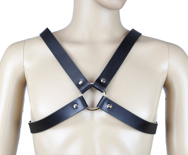 FH105L 1 1/4" CROSS HARNESS WITH SILVER OR BLACK