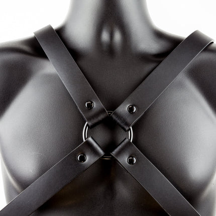 FH105L 1 1/4" CROSS HARNESS WITH SILVER OR BLACK