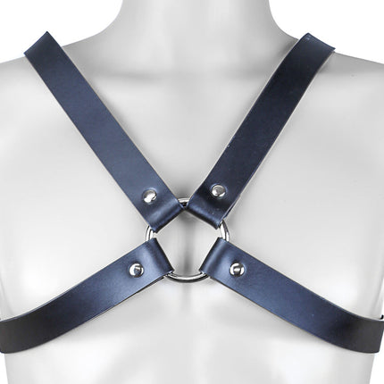 FH105L 1 1/4" CROSS HARNESS WITH SILVER OR BLACK
