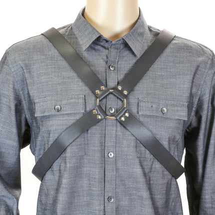 FH105L 1 1/4" CROSS HARNESS WITH SILVER OR BLACK