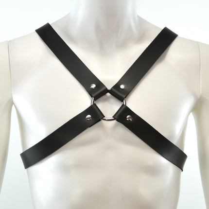 FH105L 1 1/4" CROSS HARNESS WITH SILVER OR BLACK