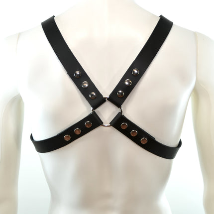 FH105L 1 1/4" CROSS HARNESS WITH SILVER OR BLACK