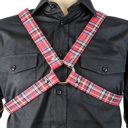 FH105PD  PLAID CROSS HARNESS