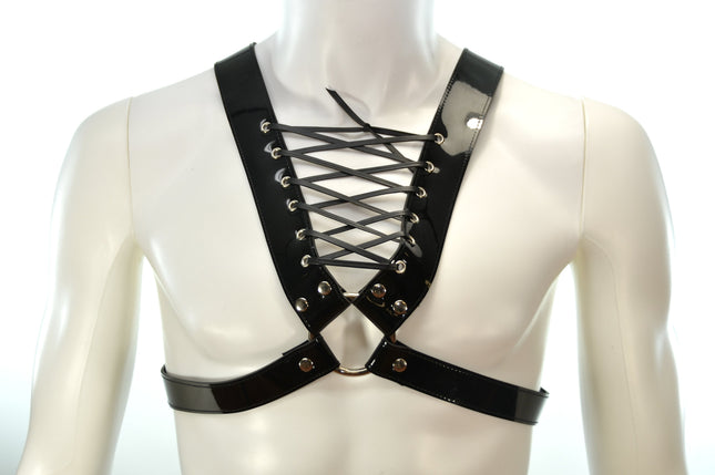 FH107P 1 1/4" CORSET HARNESS ASSORTED PATENT