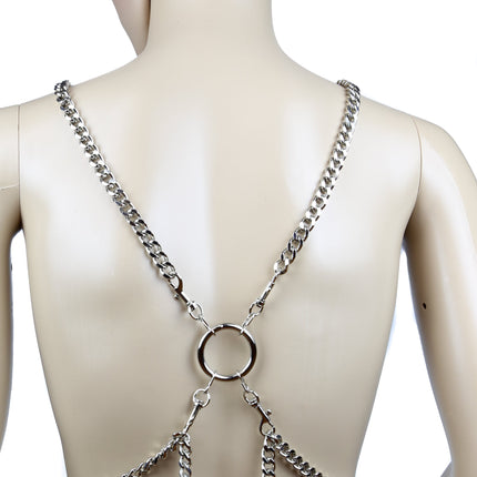 FH108CH CHAIN CROSS HARNESS WITH KEY HOLDER BACK