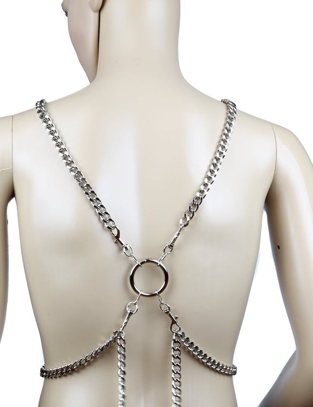 FH108CH CHAIN CROSS HARNESS WITH KEY HOLDER BACK