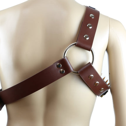 FH111BRN-BRS BRASS BULLET BROWN SIDE HARNESS 1 3/4" WIDE
