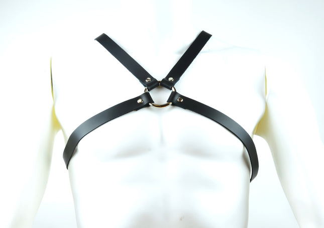 FH126 1" CROSS HARNESS WITH SILVER OR BLACK RINGS