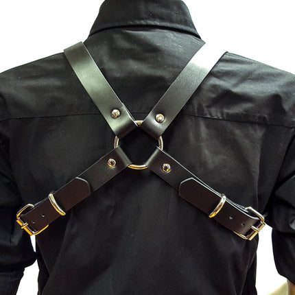 FH143 1 1/4" WIDE 3 BUCKLE BULLDOG HARNESS