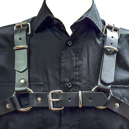 FH143 1 1/4" WIDE 3 BUCKLE BULLDOG HARNESS