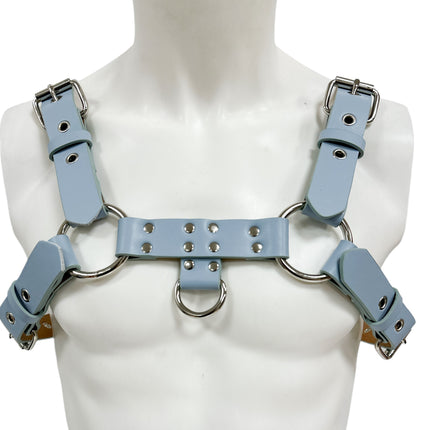 FH155D VEGAN -D RING MIDDLE 4 BUCKLE HANDMADE