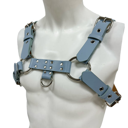 FH155D VEGAN -D RING MIDDLE 4 BUCKLE HANDMADE