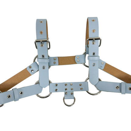 FH155D VEGAN -D RING MIDDLE 4 BUCKLE HANDMADE