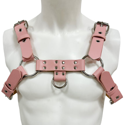 FH155D VEGAN -D RING MIDDLE 4 BUCKLE HANDMADE