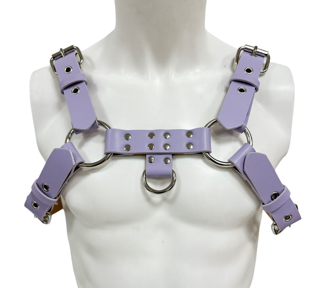 FH155D VEGAN -D RING MIDDLE 4 BUCKLE HANDMADE