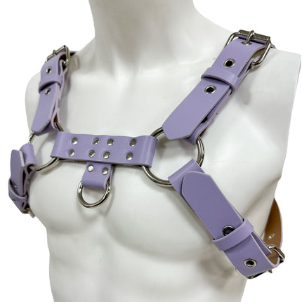 FH155D VEGAN -D RING MIDDLE 4 BUCKLE HANDMADE