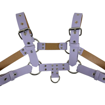 FH155D VEGAN -D RING MIDDLE 4 BUCKLE HANDMADE