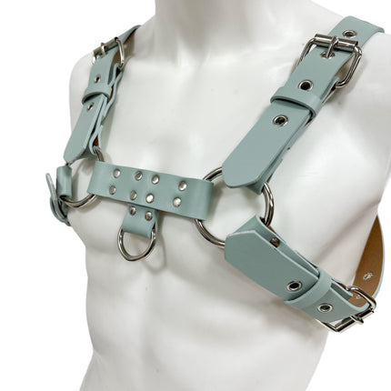 FH155D VEGAN -D RING MIDDLE 4 BUCKLE HANDMADE