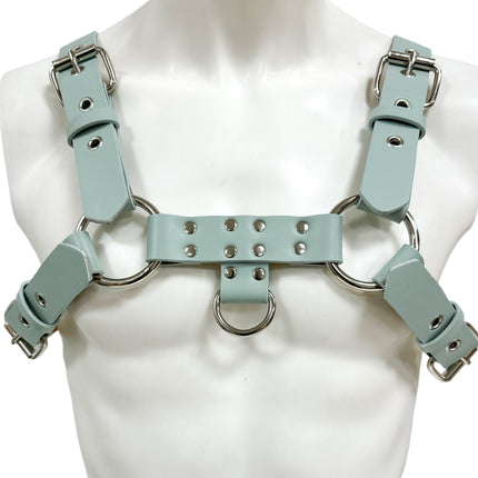 FH155D VEGAN -D RING MIDDLE 4 BUCKLE HANDMADE