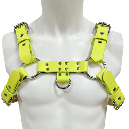 FH155D VEGAN -D RING MIDDLE 4 BUCKLE HANDMADE
