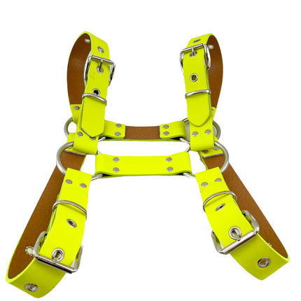 FH155D VEGAN -D RING MIDDLE 4 BUCKLE HANDMADE