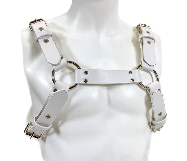 FH155VEGAN BUCKLE BULLDOG HARNESS ASSORTED VEGAN LEATHER